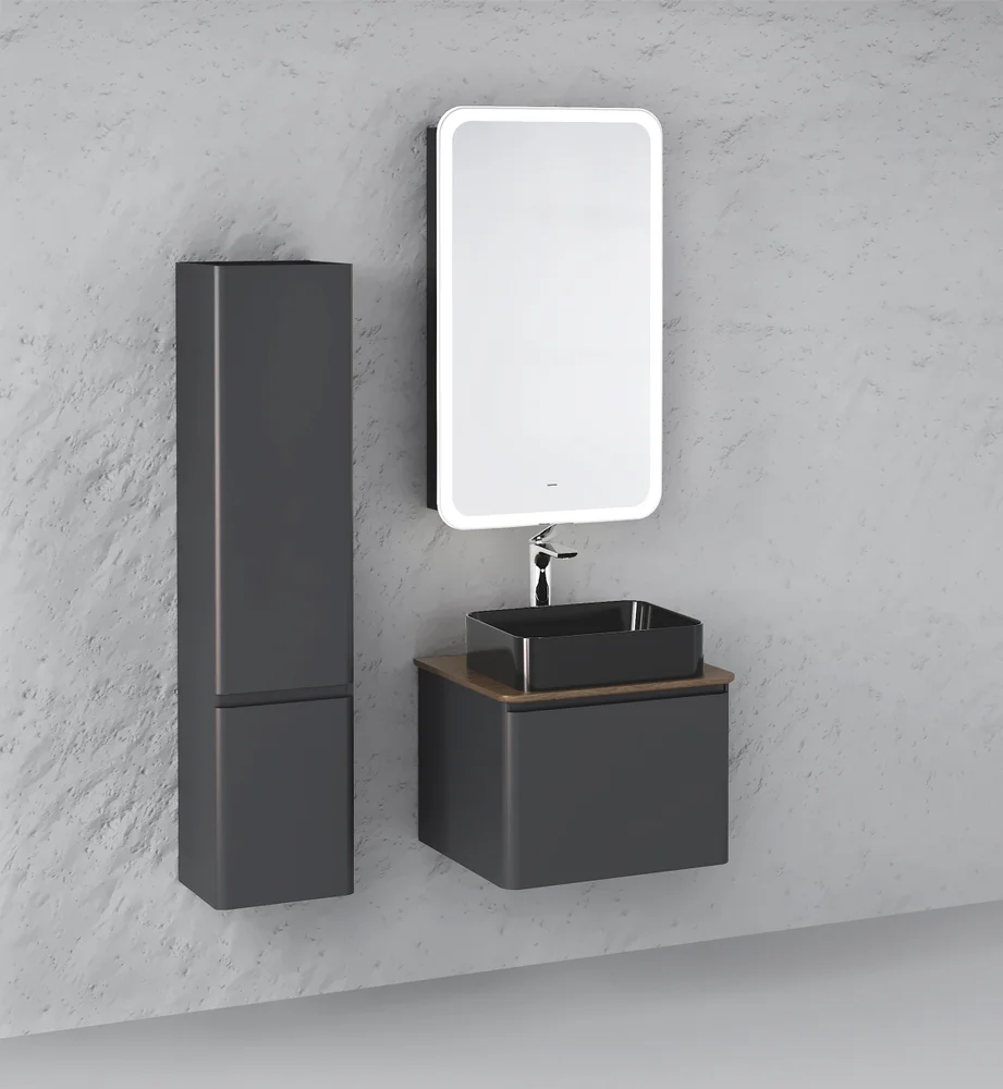 Зеркало-шкаф Raval Morelle 60, антрацит от магазина ЛесКонПром.ру