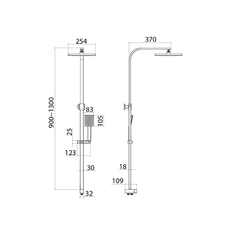 Душевая система Iddis Bild BIL1FSBi76 Хром от магазина ЛесКонПром.ру