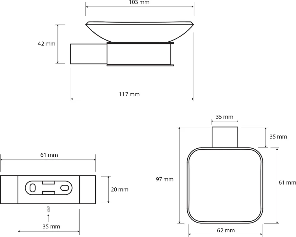 Мыльница Bemeta Nero 135008020 от магазина ЛесКонПром.ру