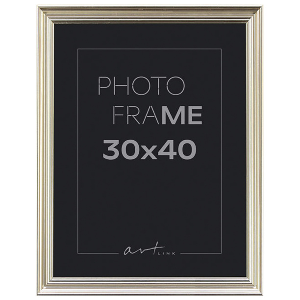 Фоторамка Aron 30х40 см серебро от магазина ЛесКонПром.ру