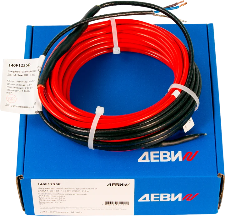 Теплый пол Деви Flex-18T 140F1243R 59 м от магазина ЛесКонПром.ру