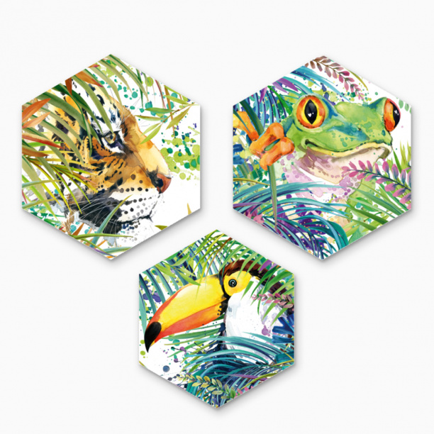 Картина модульная Амазония 3 части от магазина ЛесКонПром.ру