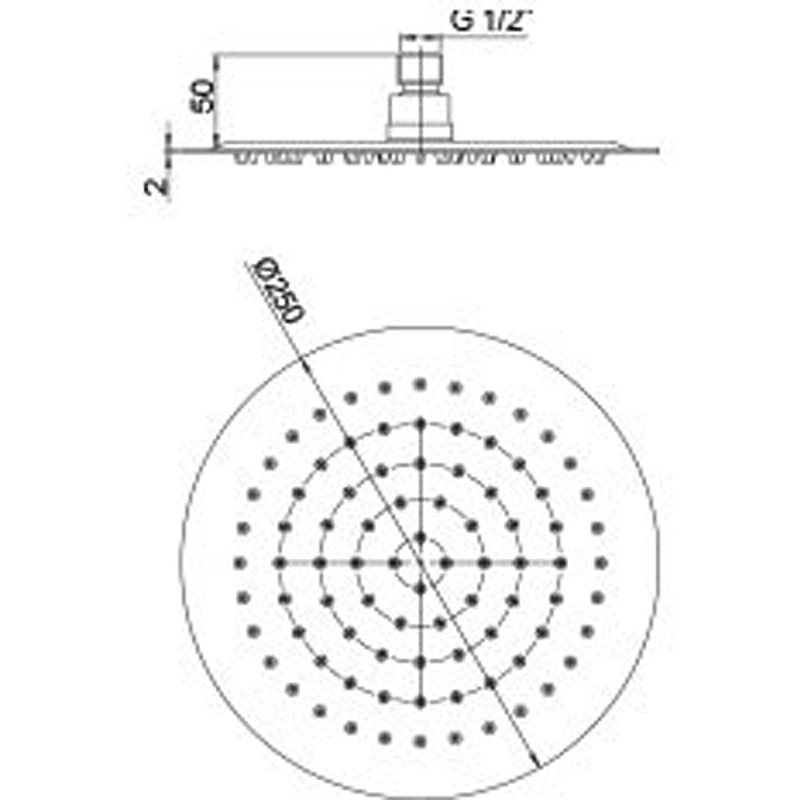 Верхний душ Paini 50CR759UP25E Хром от магазина ЛесКонПром.ру