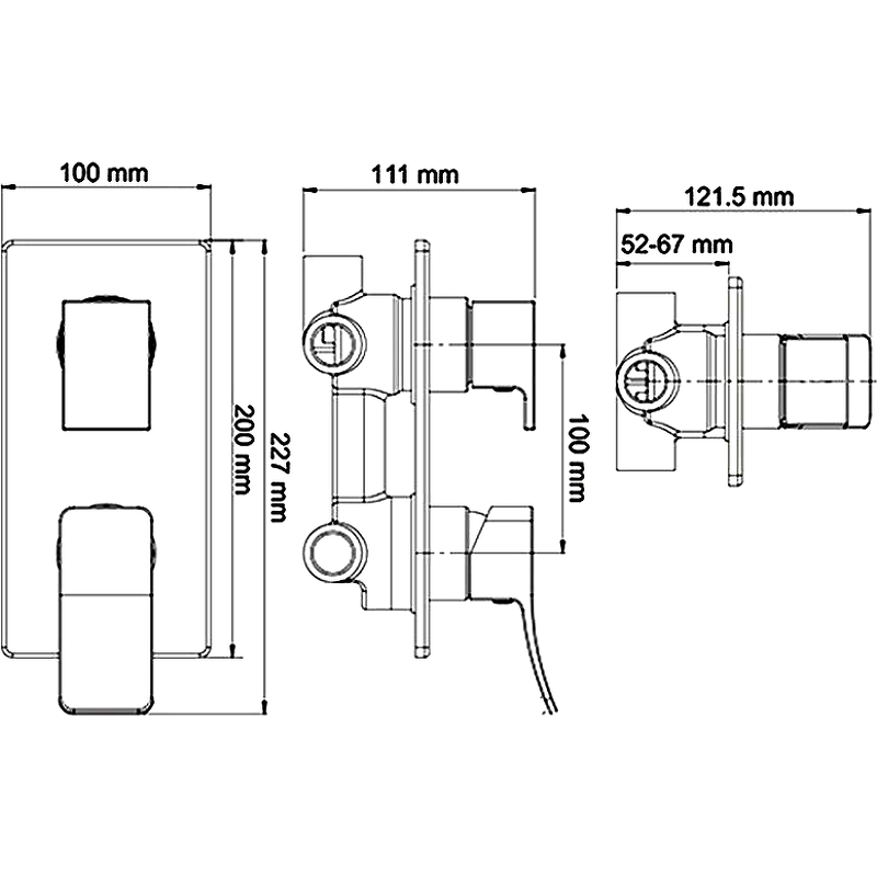 Душевая система WasserKRAFT Aller A171619 Хром от магазина ЛесКонПром.ру