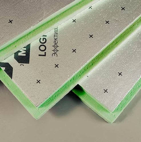 Плита теплоизоляционная LOGICPIR ТЕХНОНИКОЛЬ Ф/Ф 1200х1200х50 мм от магазина ЛесКонПром.ру