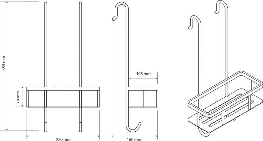 Полка Bemeta Cytro 146208432 для душа от магазина ЛесКонПром.ру