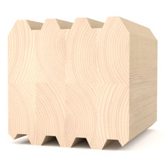 Клееный профилированный брус