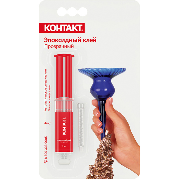 Эпоксидный клей КОНТАКТ 4 мл от магазина ЛесКонПром.ру
