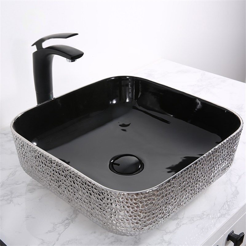 Раковина-чаша Mira 39 MR-3939BS Черная Серебро от магазина ЛесКонПром.ру