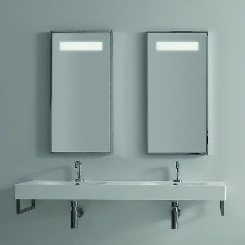 Раковина Kerasan Cento 140 353601*1 двойная Белая от магазина ЛесКонПром.ру