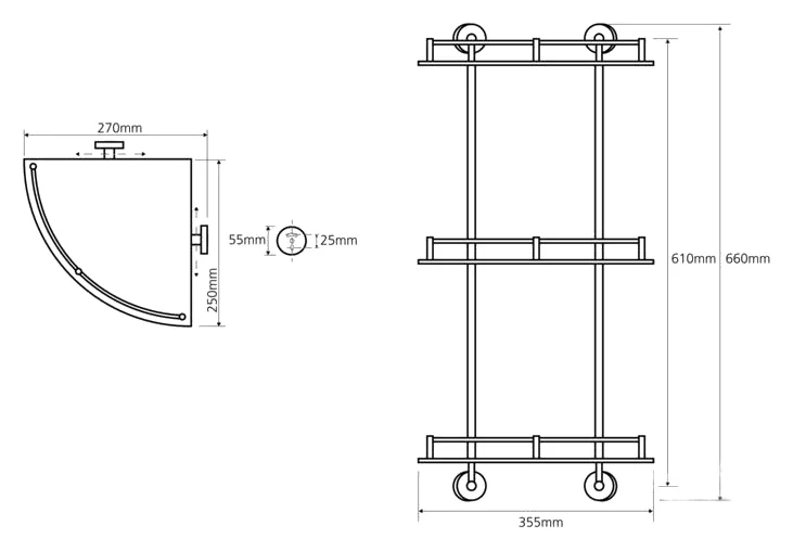 Полка Bemeta Omega 104202152 от магазина ЛесКонПром.ру