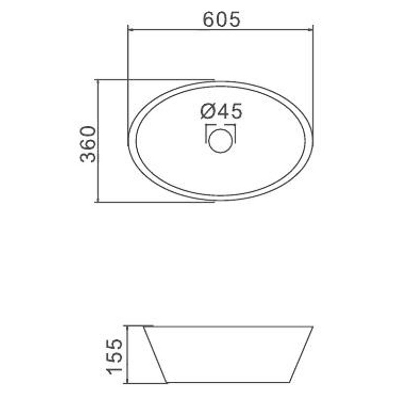 Раковина-чаша Gappo 60 GT303 Белая от магазина ЛесКонПром.ру