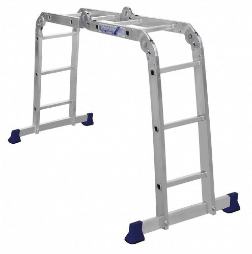 Алюминиевая четырехсекционная шарнирная лестница трансформер TL4023 АЛЮМЕТ от магазина ЛесКонПром.ру