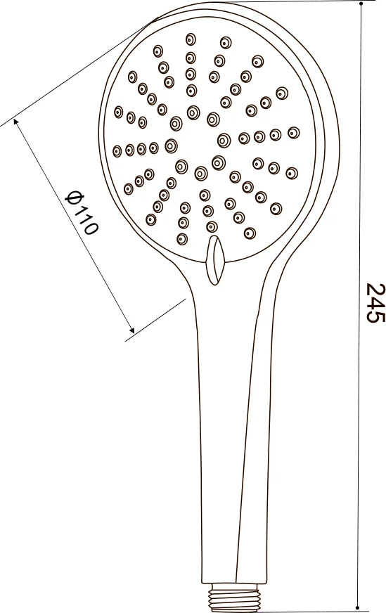 Душевая лейка Olive'S D123 от магазина ЛесКонПром.ру