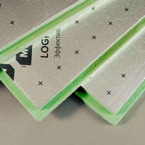 Плита теплоизоляционная LOGICPIR Балкон Ф/Ф 1200х600х50 мм от магазина ЛесКонПром.ру