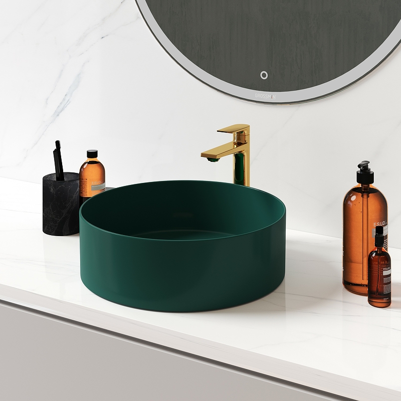 Раковина-чаша Grossman 40 GR-3013OLM Светло-зеленая матовая от магазина ЛесКонПром.ру