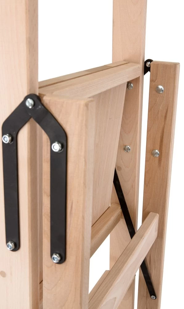 Стремянка деревянная односторонняя со ступенями Hoz-Block Электрик 4 ступени (арт. СДЭ-4) от магазина ЛесКонПром.ру