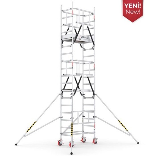 Вышка-тура алюминиевая CAGSAN  ProTUBE 60Х120, рабочая высота 6м40см(ST440_(120) от магазина ЛесКонПром.ру