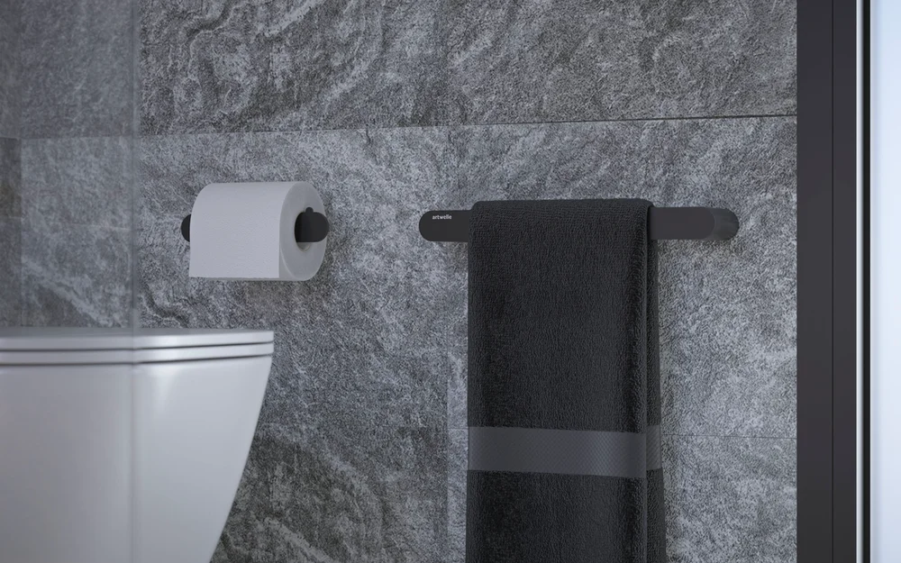Полотенцедержатель Artwelle Schwarz 7713 черный от магазина ЛесКонПром.ру