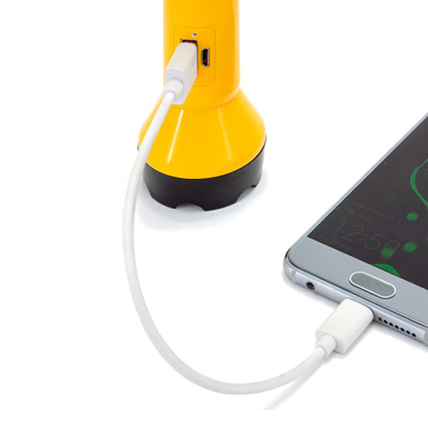 Фонарь ЯРКИЙ ЛУЧ LED аккумуляторный + powerbank от магазина ЛесКонПром.ру