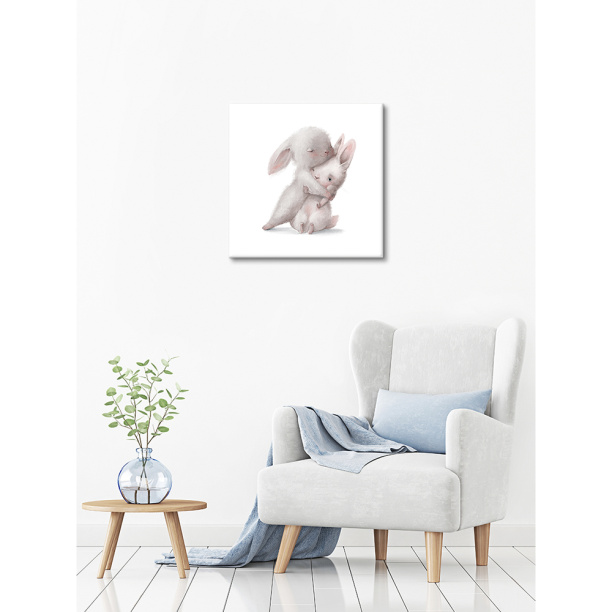 Канвас 31х31 см Капли на цветке от магазина ЛесКонПром.ру