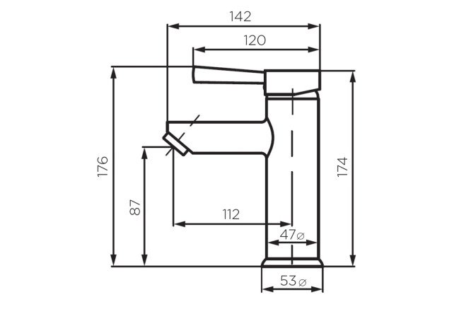 Смеситель для умывальника Logic New 80529577 от магазина ЛесКонПром.ру