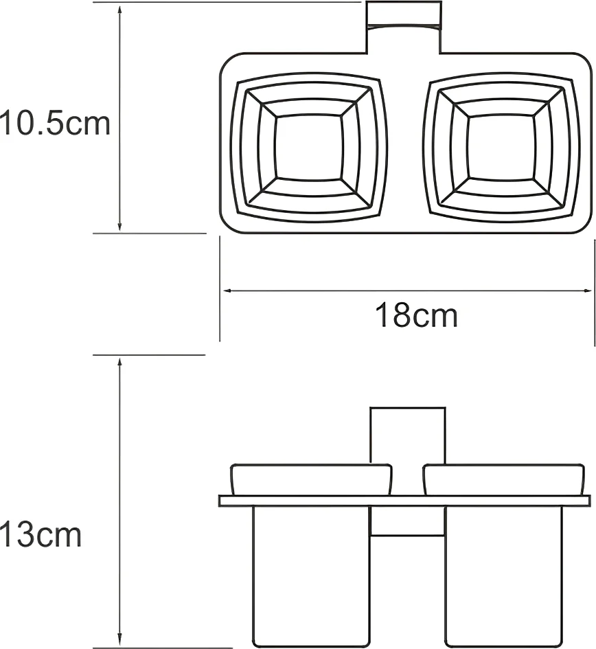 Стакан Wasserkraft Abens K-3228D двойной от магазина ЛесКонПром.ру