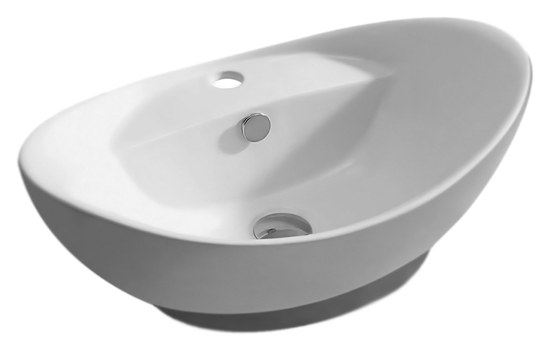 Раковина Mira MR-8001 белая от магазина ЛесКонПром.ру