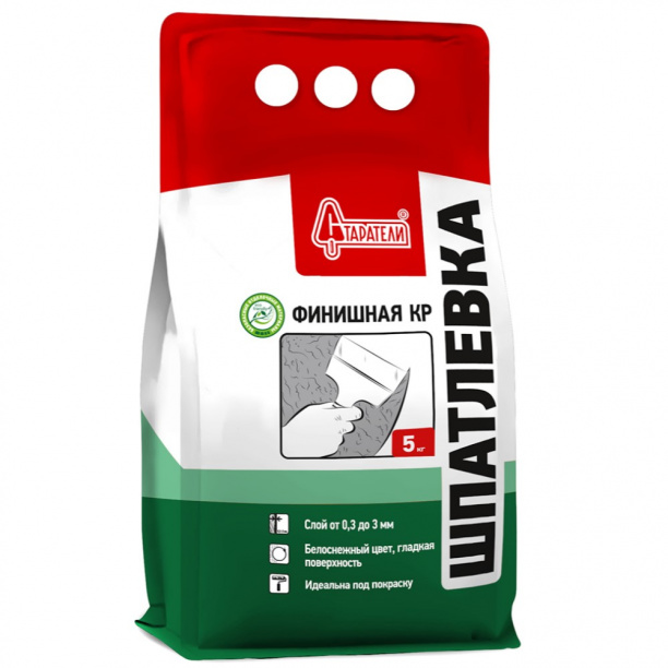 Шпаклевка полимерная СТАРАТЕЛИ КР финишная 5 кг от магазина ЛесКонПром.ру