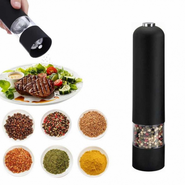 Перцемолка электрическая 5х23 см черная от магазина ЛесКонПром.ру