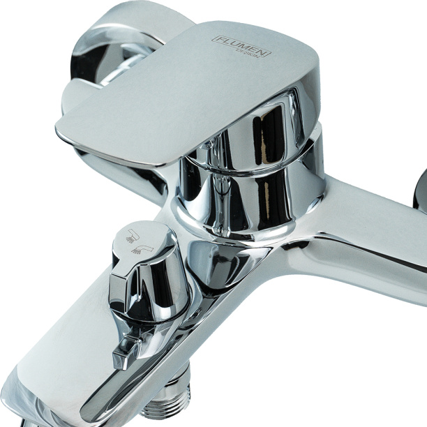 Смеситель для ванны FLUMEN DESIGN Rimini хром от магазина ЛесКонПром.ру