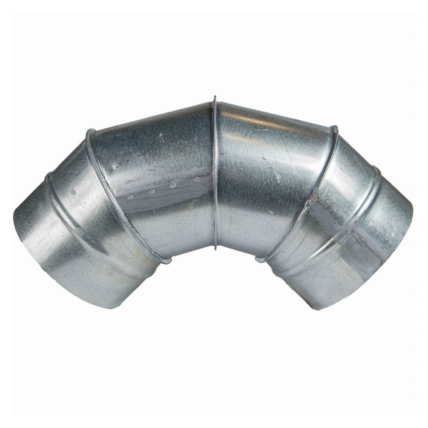 Отвод оцинкованный 125/90 от магазина ЛесКонПром.ру