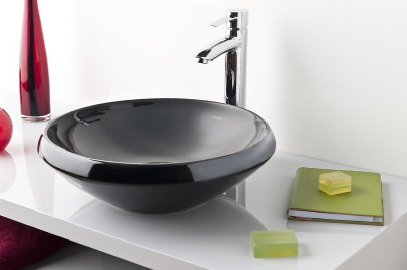 Раковина-чаша Creavit Minimal 45 MN045-00SI00E-0000 Черная от магазина ЛесКонПром.ру