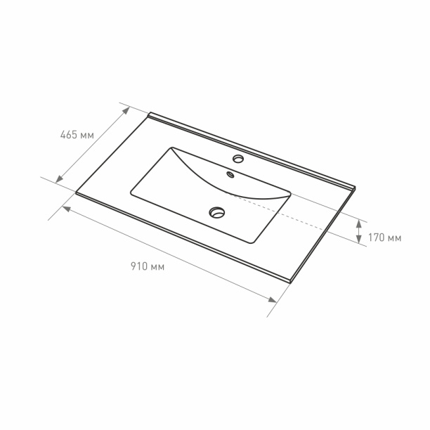 Раковина FLUMEN DESIGN Arno 91 см от магазина ЛесКонПром.ру