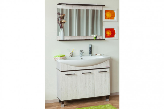 Зеркало с полкой Sanflor Толедо 80353236 от магазина ЛесКонПром.ру