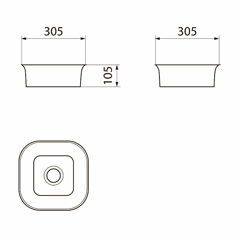 Раковина-чаша Point Ника 31 PN43081 Белая от магазина ЛесКонПром.ру