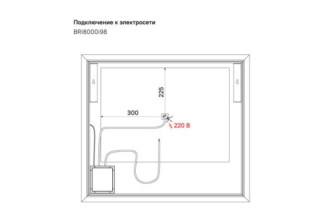 Зеркало IDDIS Brick 80534431 от магазина ЛесКонПром.ру
