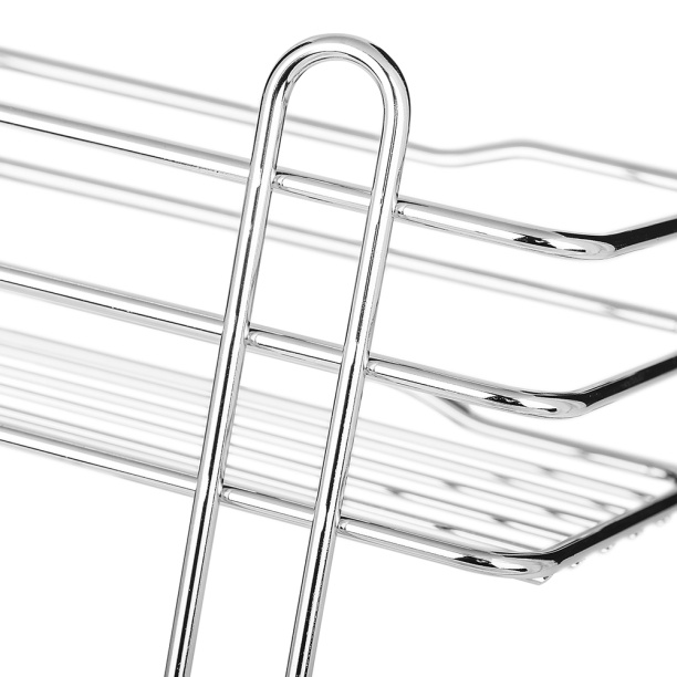 Полка сетчатая ЧМЗ Стамбул 3-ярусная прямая от магазина ЛесКонПром.ру