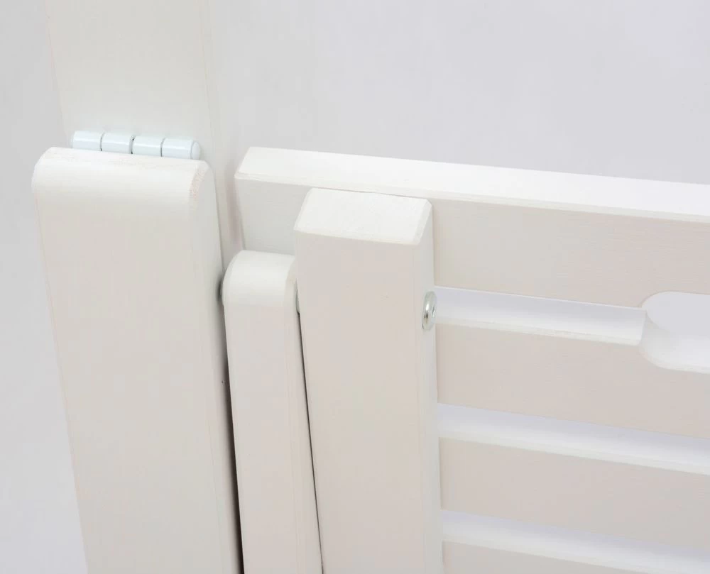 Стремянка деревянная с широкими ступенями Hoz-Block Микки 2 ступени Белая (арт. СДМ-2Б) от магазина ЛесКонПром.ру