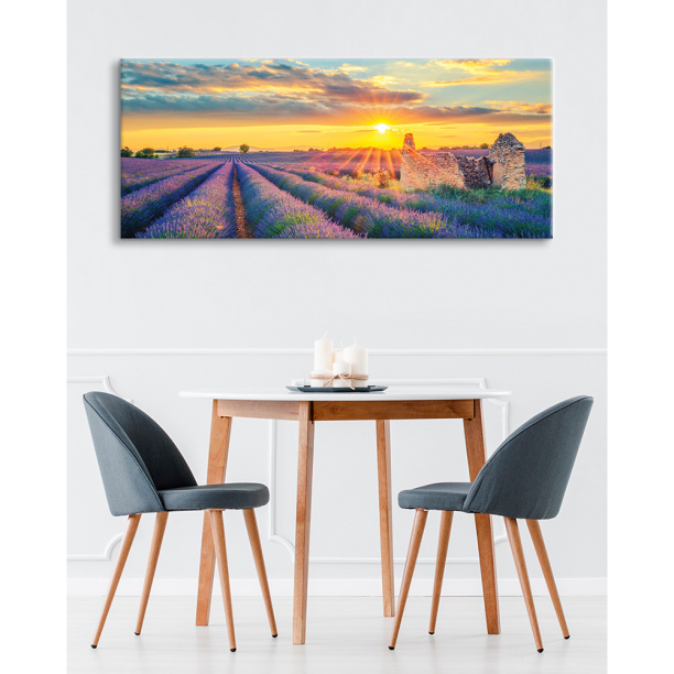 Канвас Лавандовые поля 45х115 см от магазина ЛесКонПром.ру