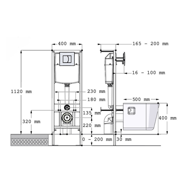 Инсталляция Culto Monet с унитазом, сиденьем, кнопкой черный от магазина ЛесКонПром.ру