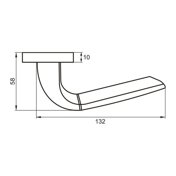 Дверные ручки PUERTO 536-03 черные от магазина ЛесКонПром.ру