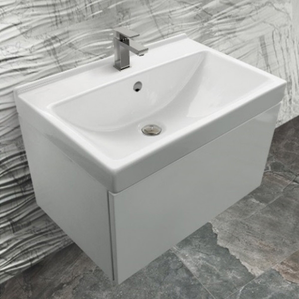 Раковина Sanita Luxe Fest 60 FST60SLWB01 Белая от магазина ЛесКонПром.ру