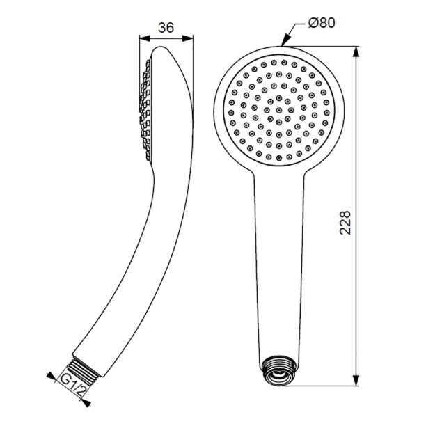 Лейка для душа VIDIMA Fresh от магазина ЛесКонПром.ру