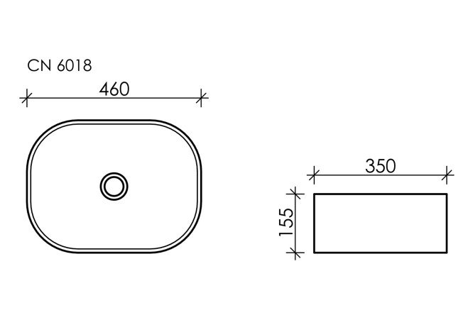 Умывальник накладной Element 80551231 от магазина ЛесКонПром.ру