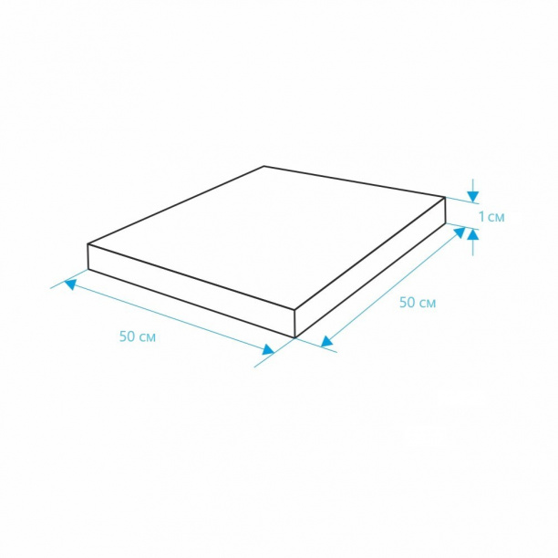 Резиновая плитка 50х50х1 см зеленая от магазина ЛесКонПром.ру
