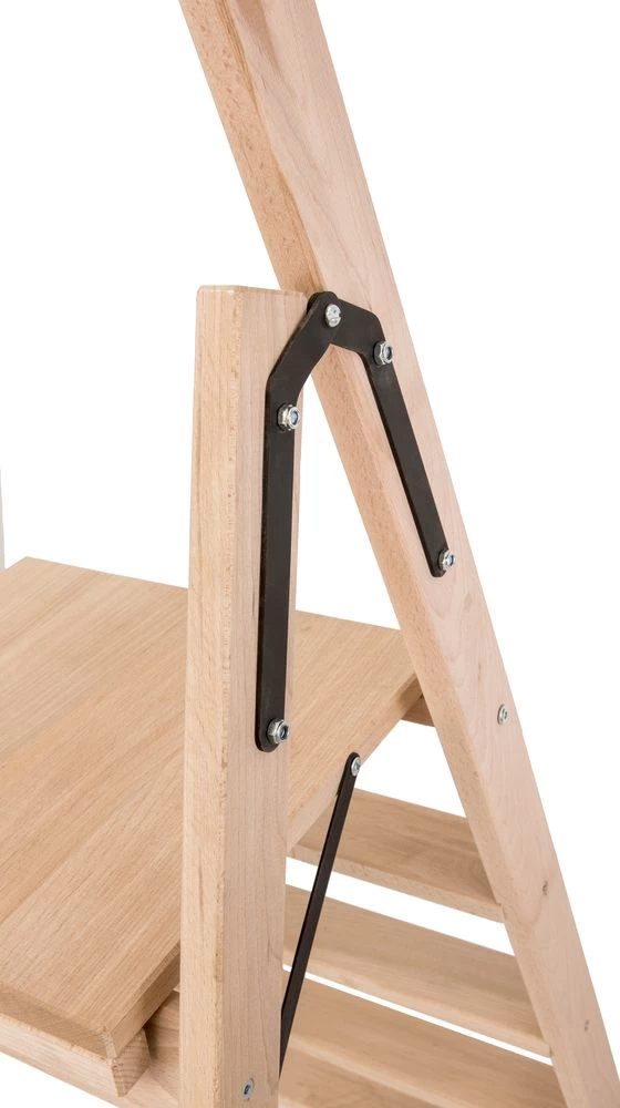 Стремянка деревянная односторонняя со ступенями Hoz-Block Электрик 3 ступени (арт. СДЭ-3) от магазина ЛесКонПром.ру