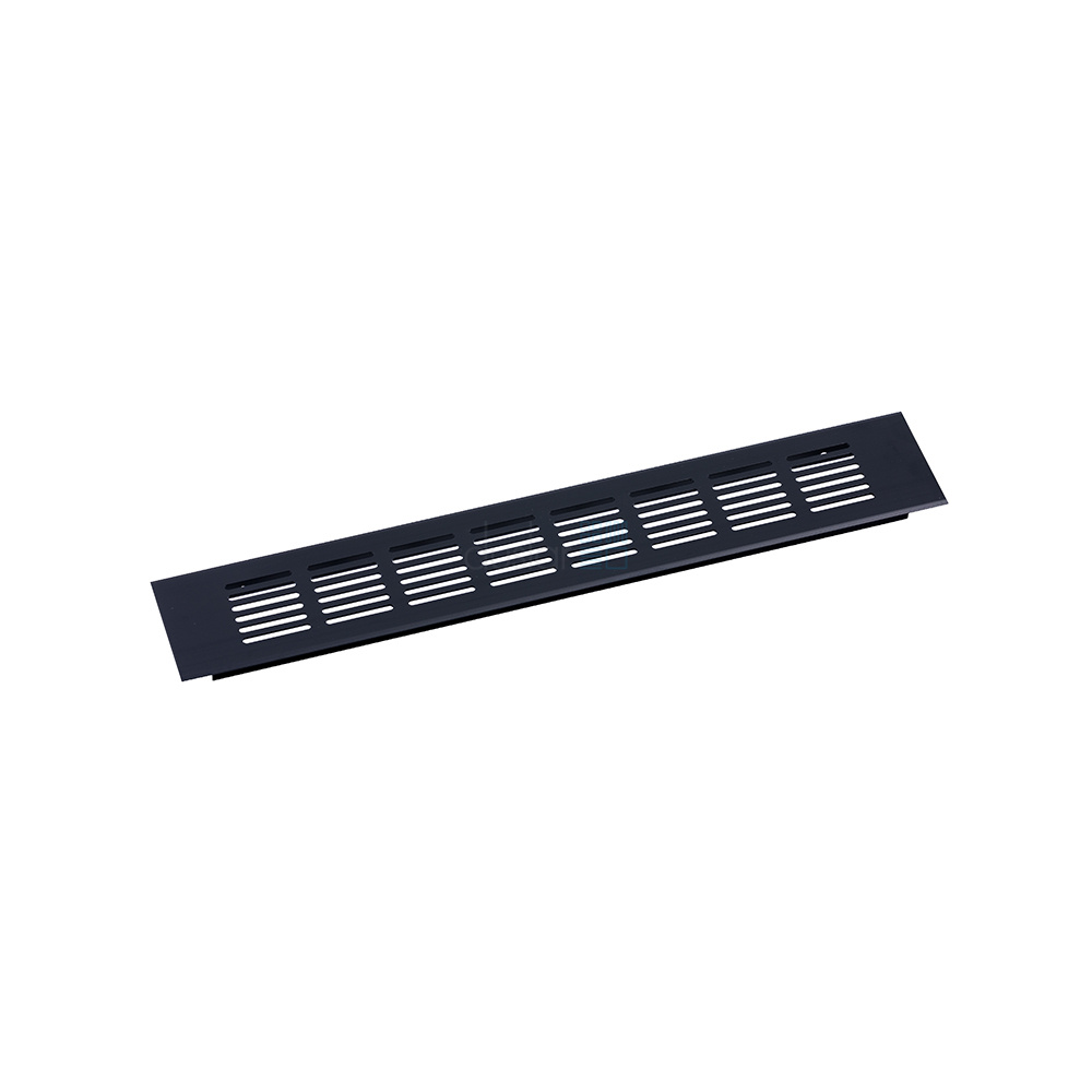 Решетка вентиляционная 350х60 мм, черный Duslar от магазина ЛесКонПром.ру