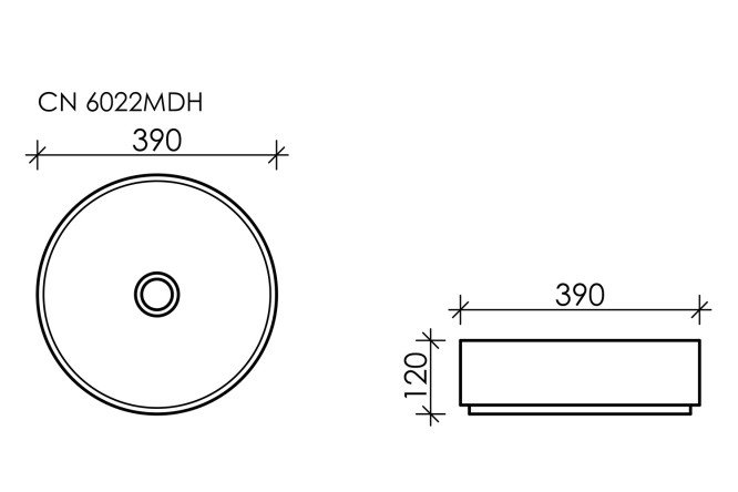Умывальник накладной CERAMICA NOVA Element 80551239 от магазина ЛесКонПром.ру