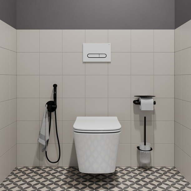 Кнопка для инсталляции IDDIS Unifix белый, черный от магазина ЛесКонПром.ру